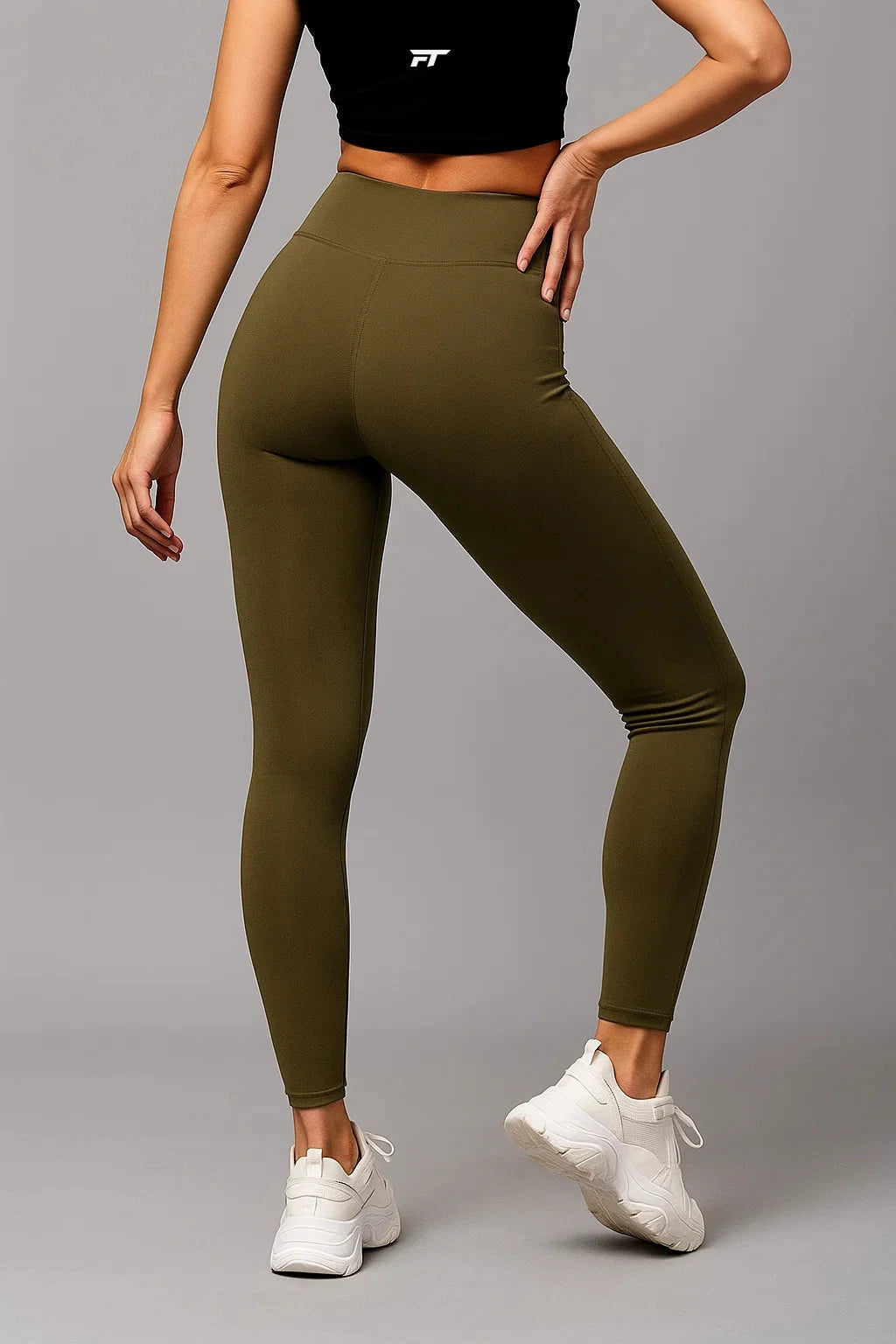 Momentum High Waist Leggings Olive Green