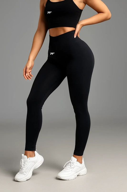 Apex Seamless Scrunch Leggings Black