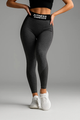 Apex Seamless Sculpt Leggings Black Melange - Seamless Leggings