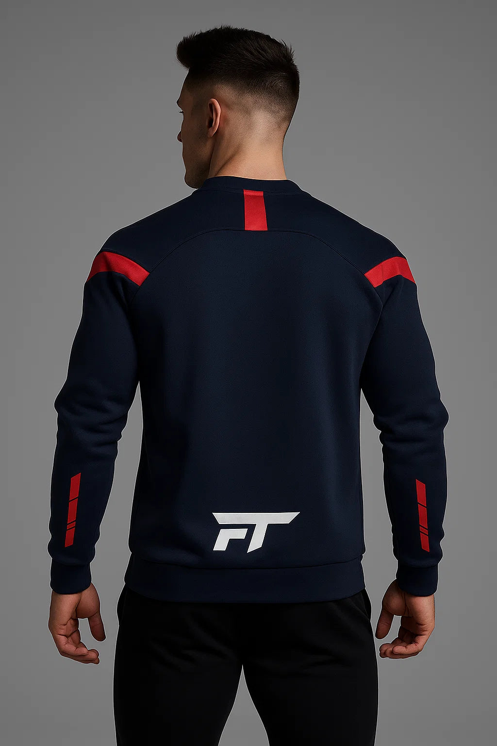 Adapt Crew Neck Sweatshirt Navy