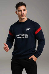 Adapt Crew Neck Sweatshirt Navy