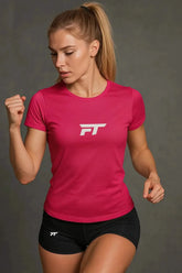 Breeze Sports T‑Shirt Pink - Hot Pink / Small - Crewneck T-shirts