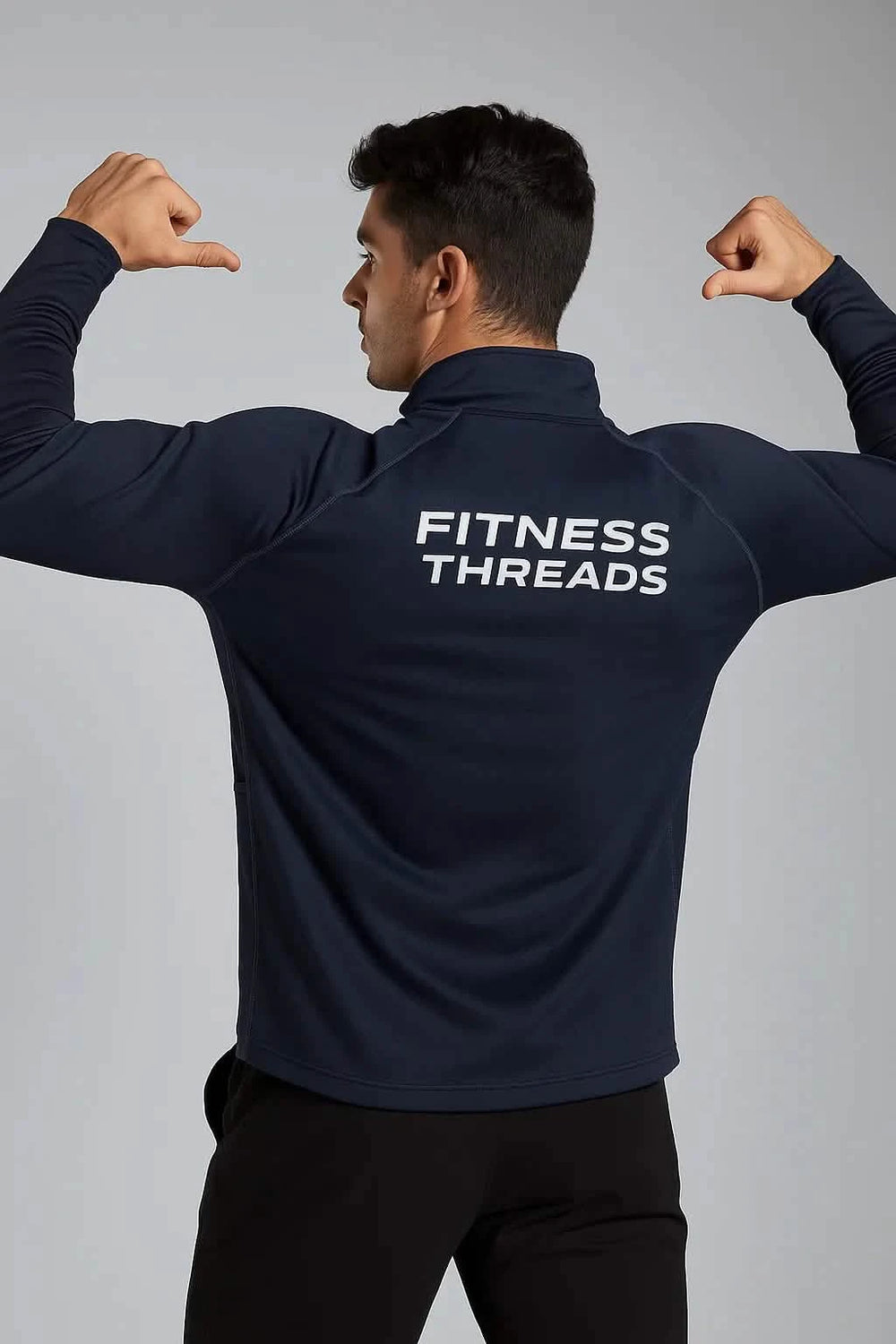 Pulse Quarter-Zip Pullover Navy - Zip Sweatshirts