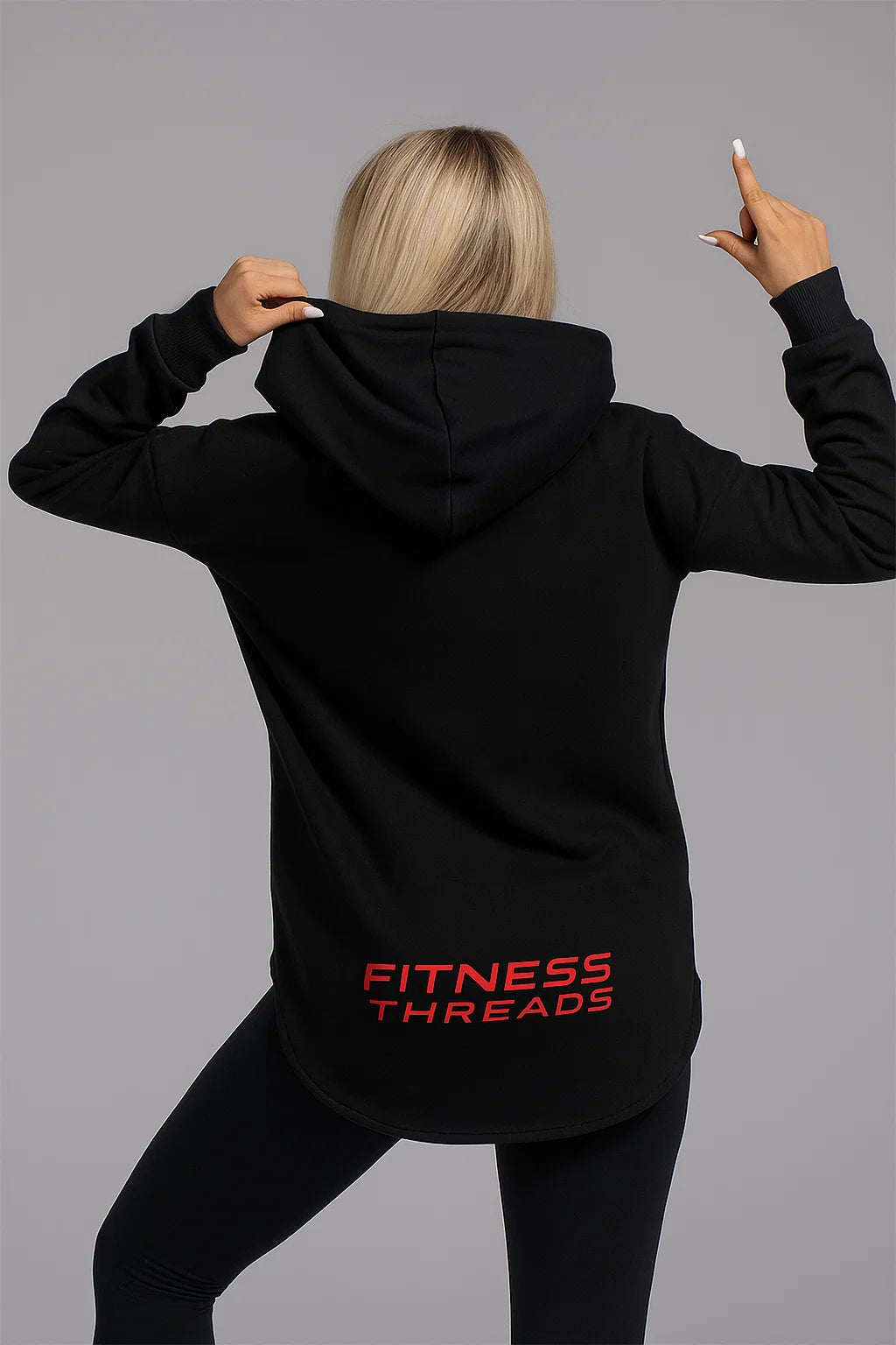 Drift Black Oversized Hoodie