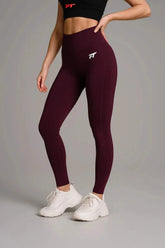 Vigor Compression Leggings Mulberry - Red / M - Compression Leggings