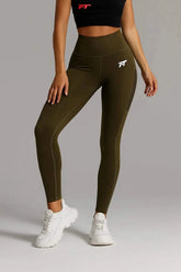Vigor Compression Leggings Olive Green - Green / S - Compression Leggings