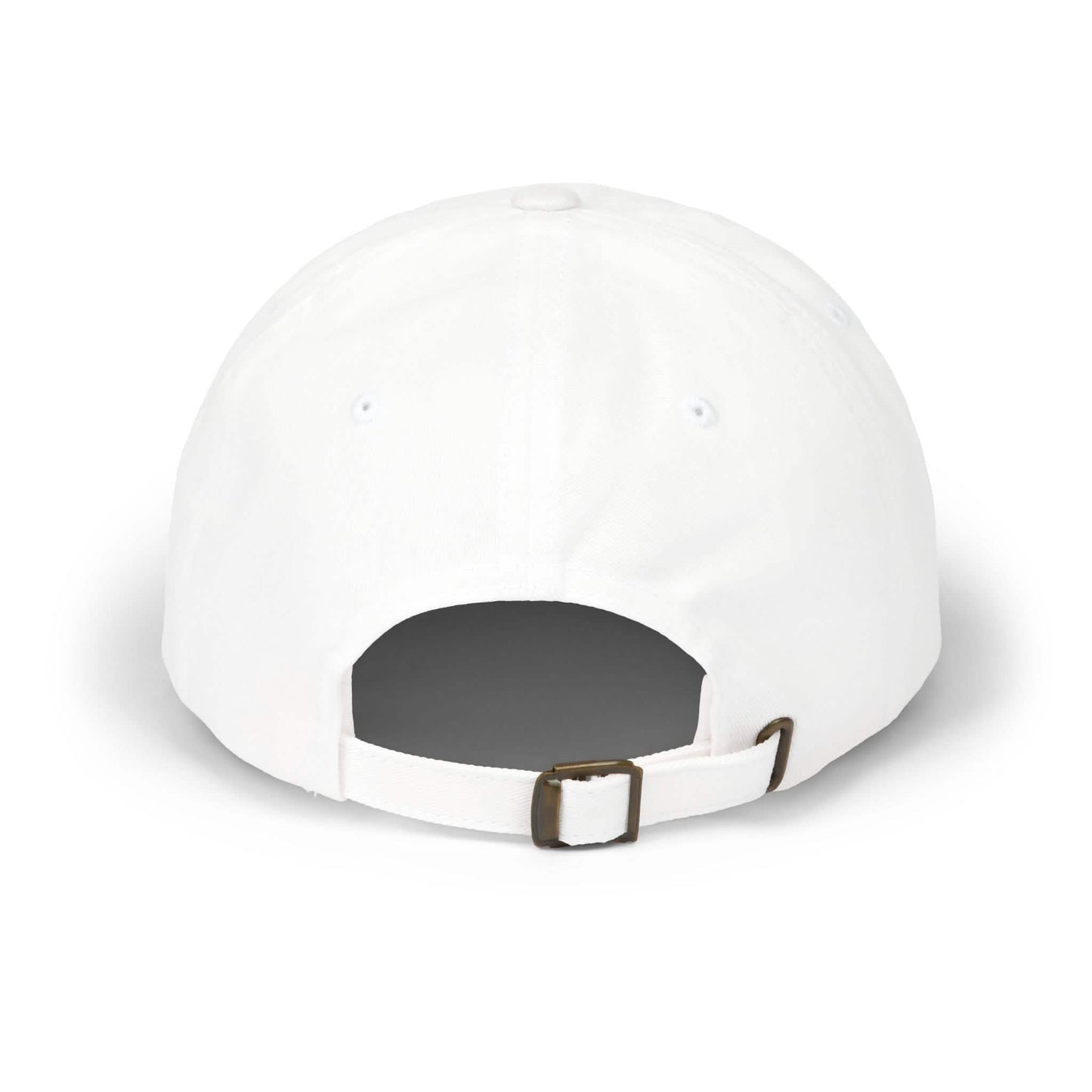 Classic Dad Cap - White Embroidered