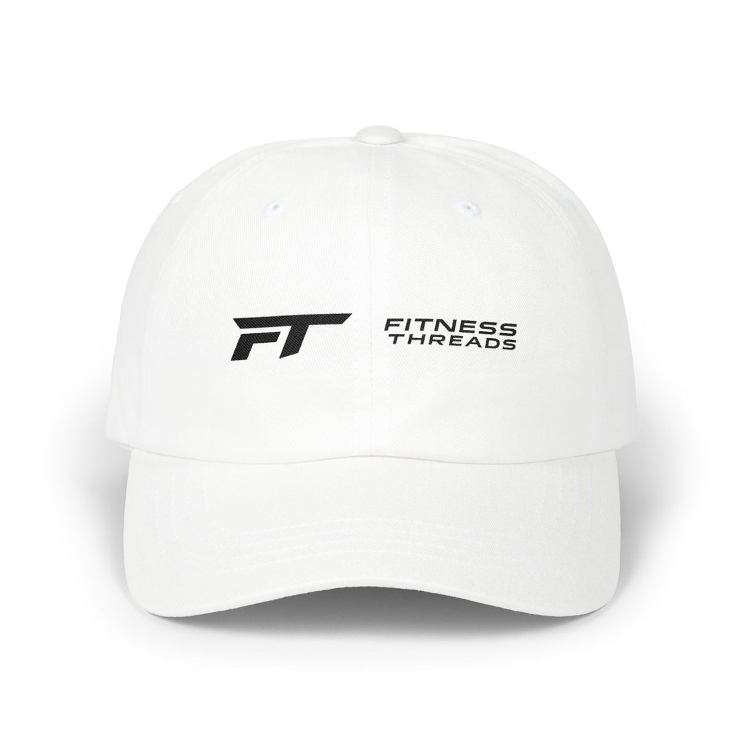 Classic Dad Cap - White Embroidered
