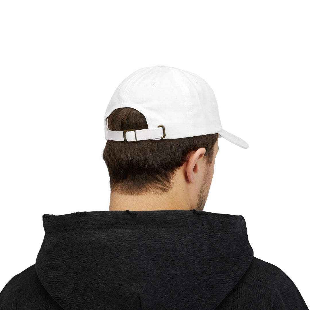 Classic Dad Cap - White Embroidered