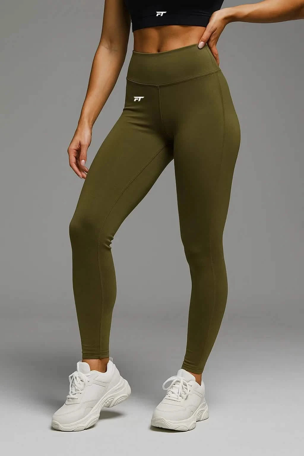 Momentum High Waist Leggings Olive Green