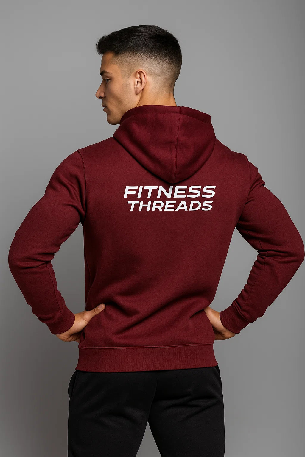 Prime Gym Hoodie Burgundy