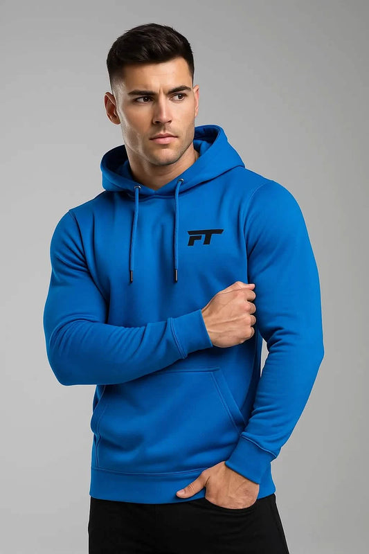 No Limits Gym Hoodie Blue