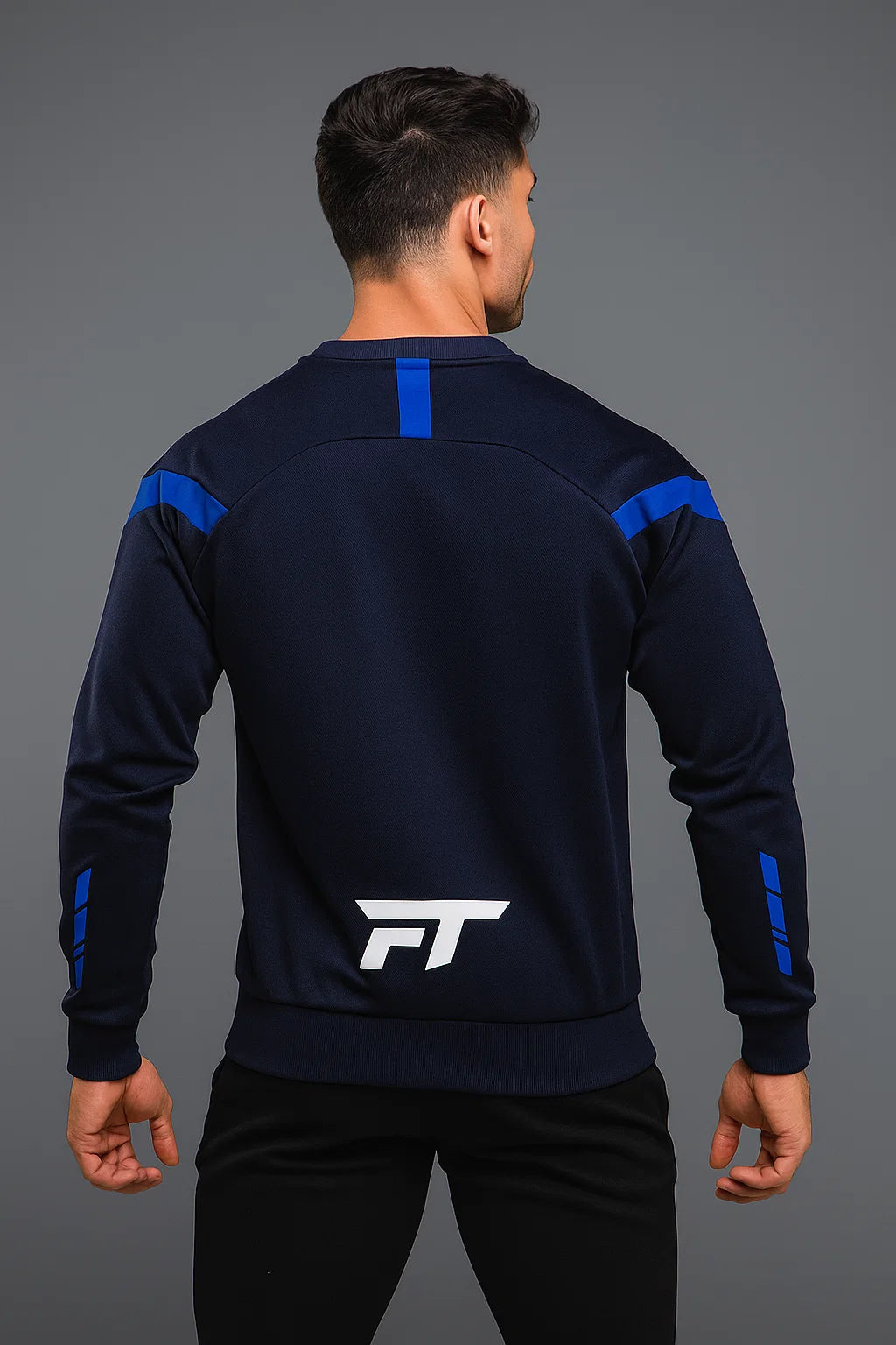 Adapt Crew Neck Sweatshirt Blue