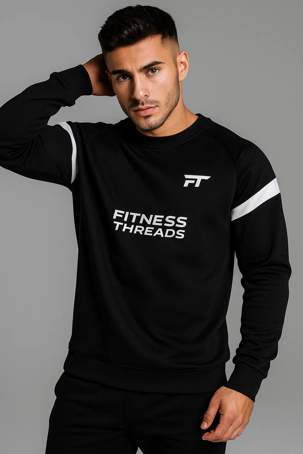 Adapt Crew Neck Sweatshirt White