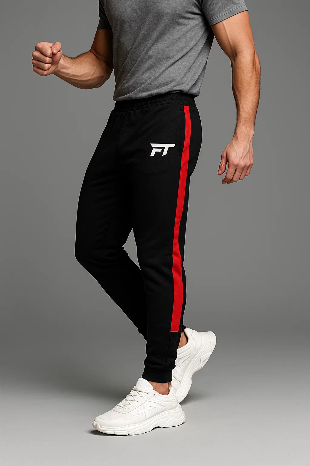 Relentless Red Activewear Track Pants