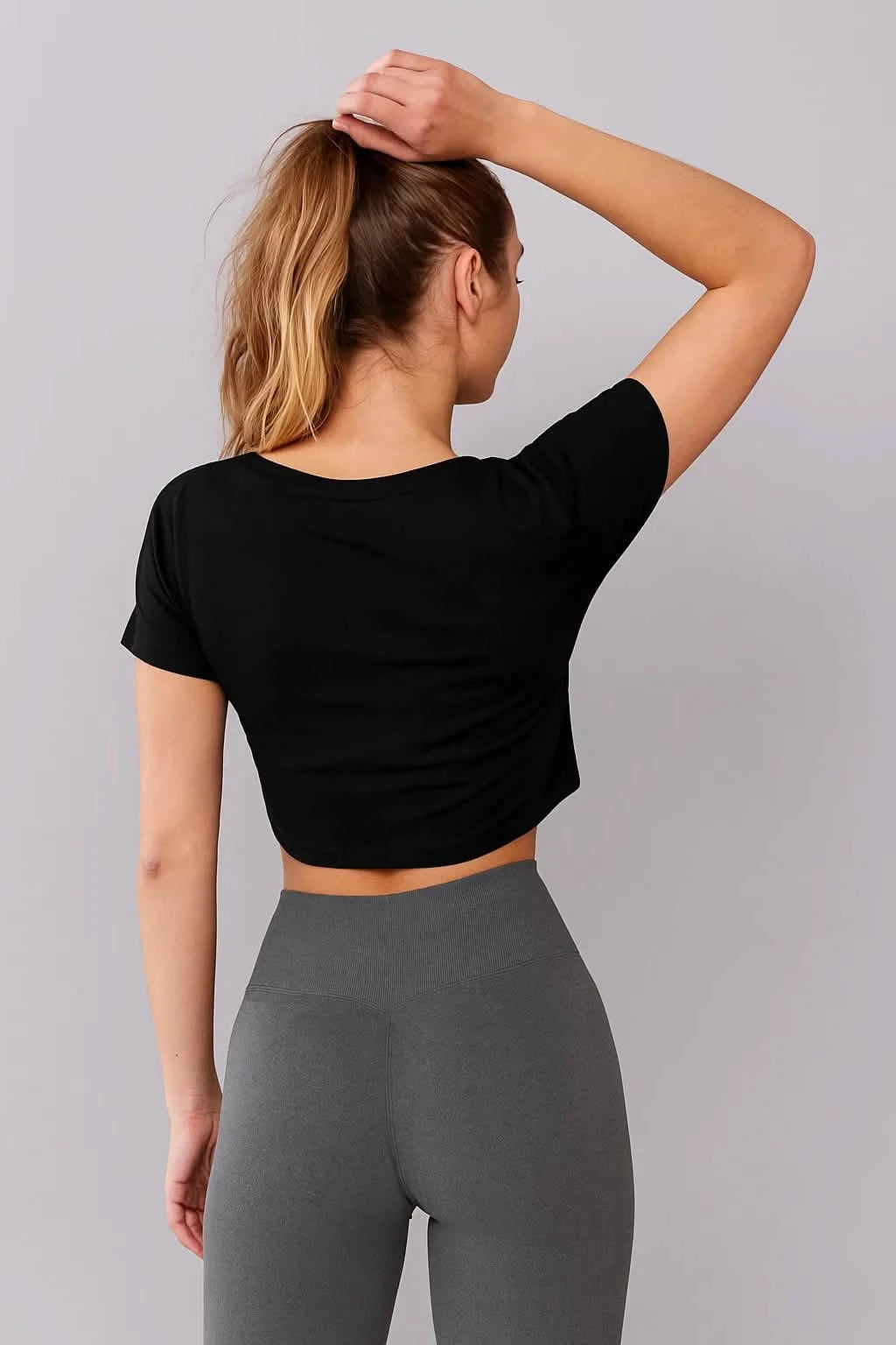cropped t-shirt black
