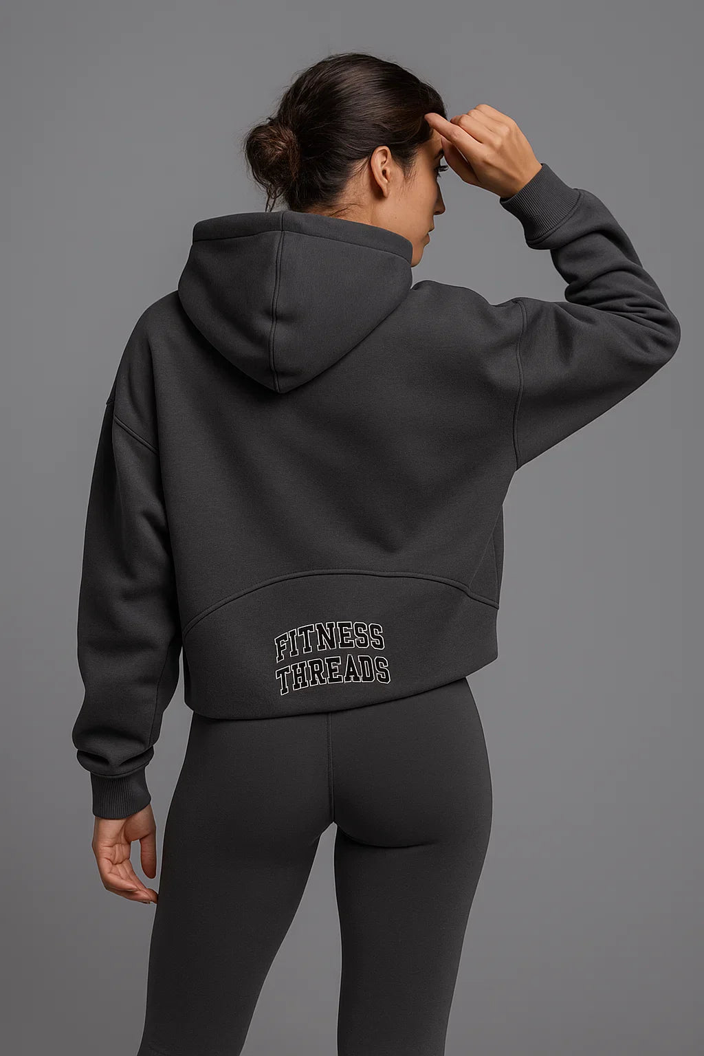 Essential Cropped Zipped Hoodie Black - Cropped Zip Hoodies