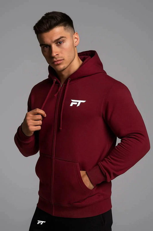 Prime Gym Hoodie Burgundy