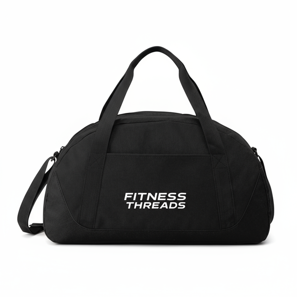FitnessThreads gym bag on white background