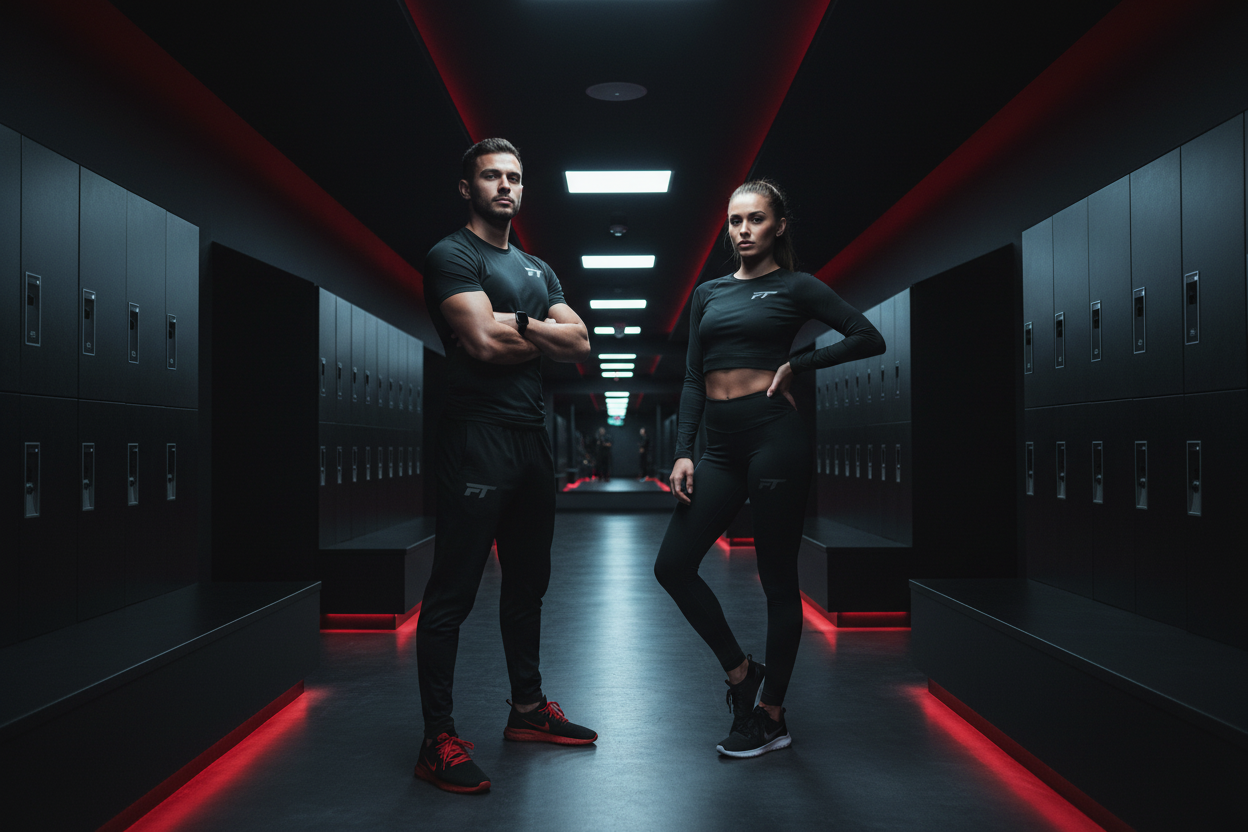 Lifestyle gym corridor duo
