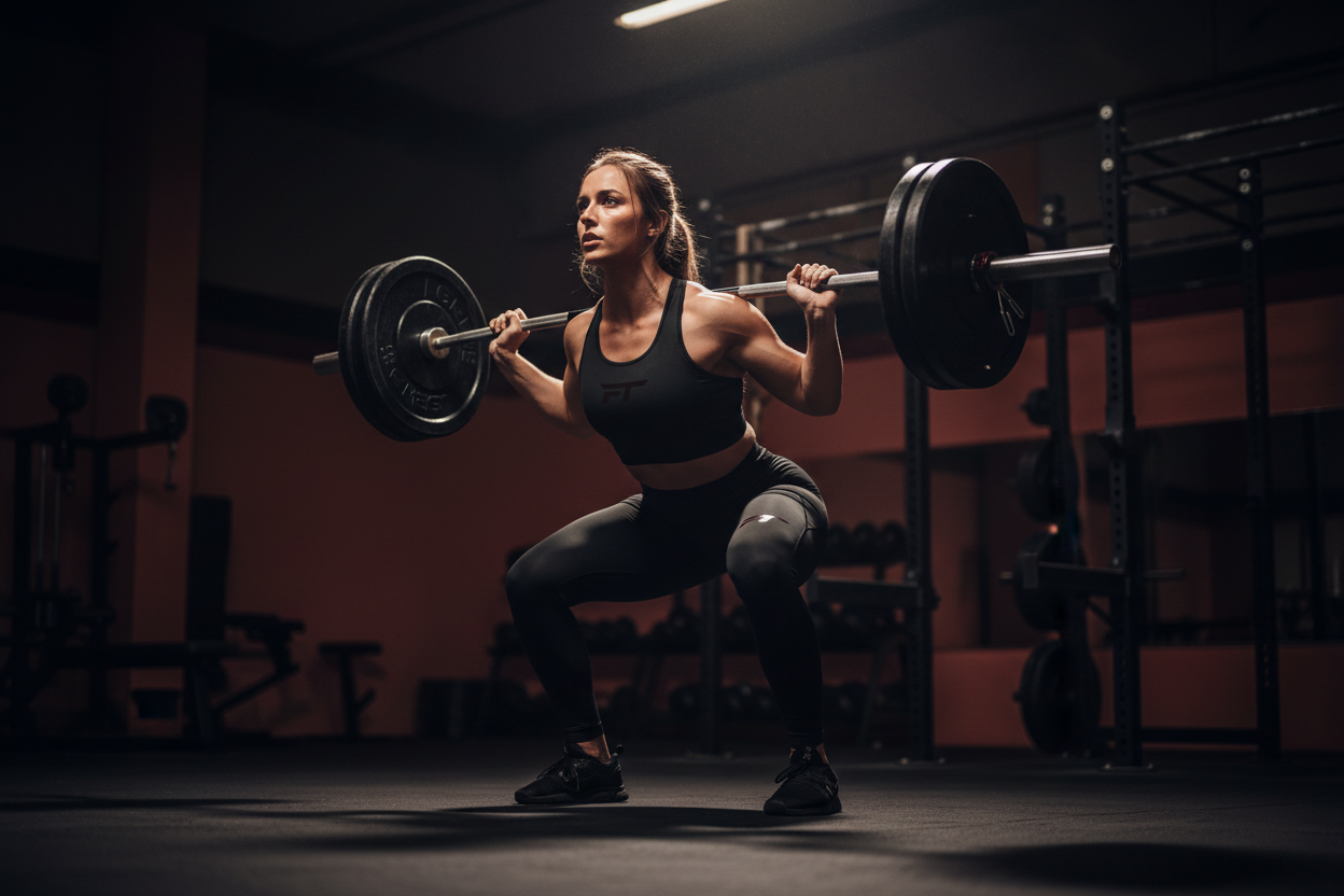 Solo female squat