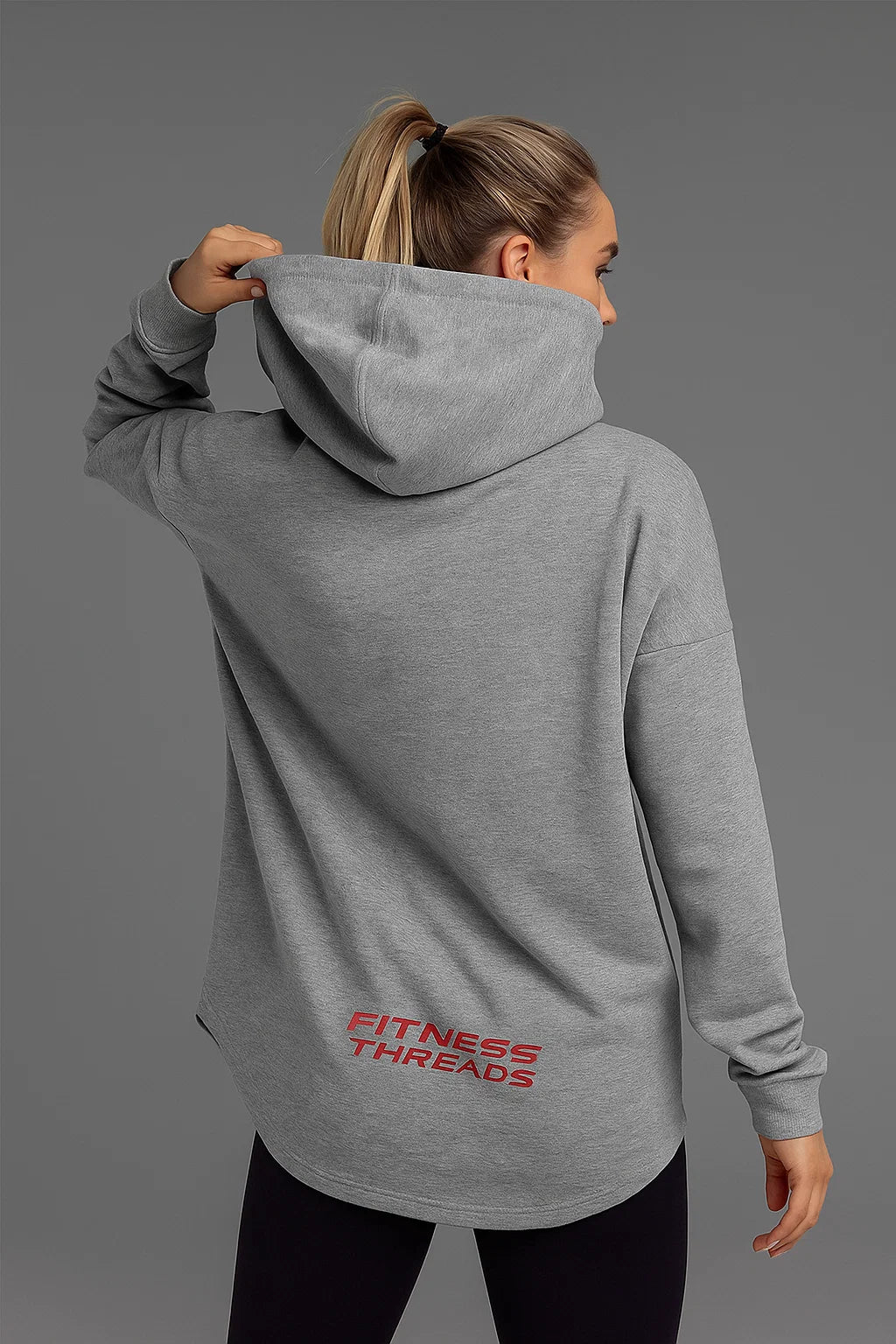 Drift Gray Oversized Hoodie