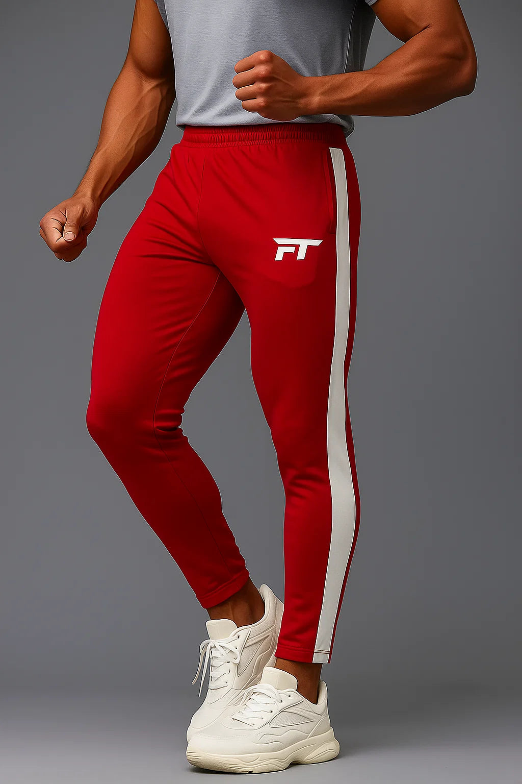 Relentless Vibrant Red Activewear Track Pants