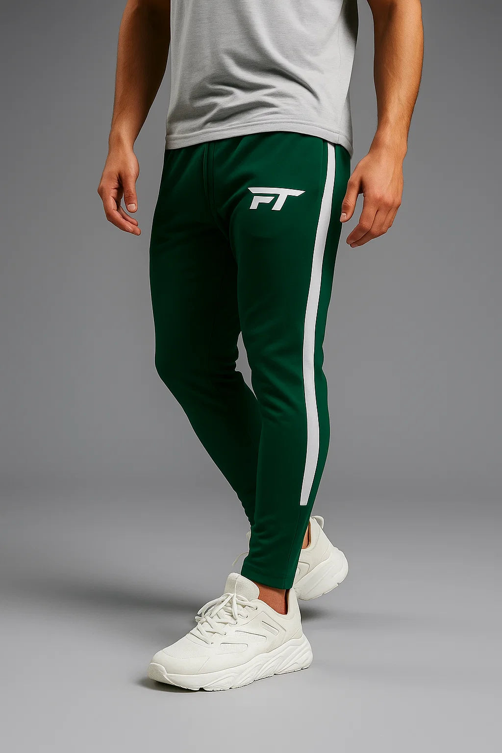 Relentless Dark Green Activewear Track Pants