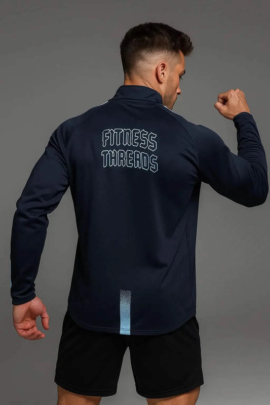 Velocity Gym Sweatshirt Navy - Navy - Zip Sweatshirts